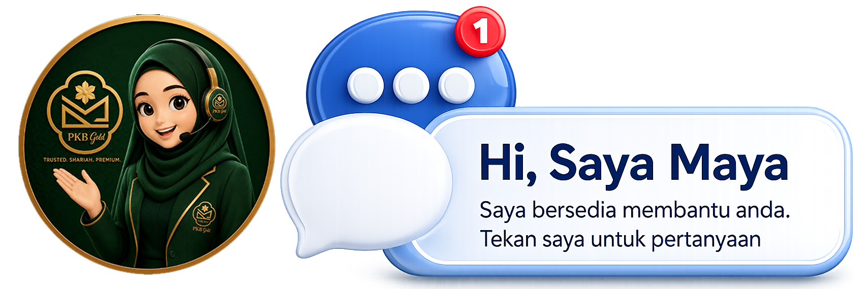 Hi, Saya Maya. Saya bersedia membantu anda. Tekan saya untuk pertanyaan